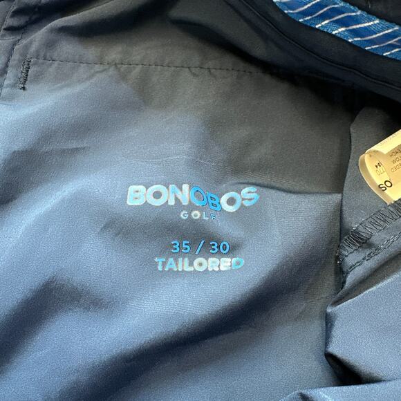 Bonobos Golf Pants Men 35x30 Tailored Blue Performance Chino Lightweight Comfort - Picture 3 of 9
